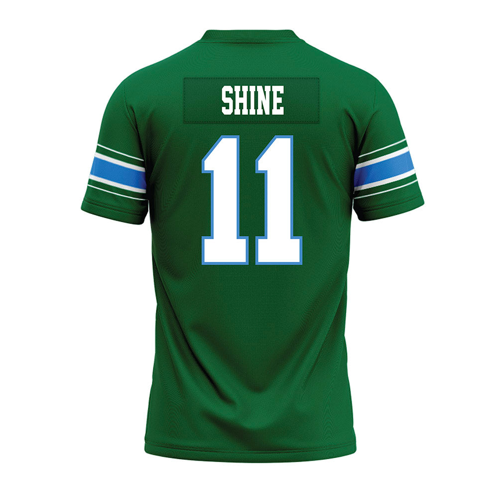 Tulane - NCAA Football : Ezaiah Shine - Green Premium Football Jersey-1