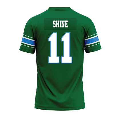 Tulane - NCAA Football : Ezaiah Shine - Green Premium Football Jersey-1