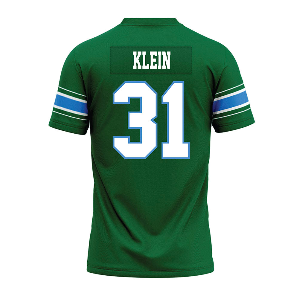 Tulane - NCAA Football : Carson Klein - Green Premium Football Jersey