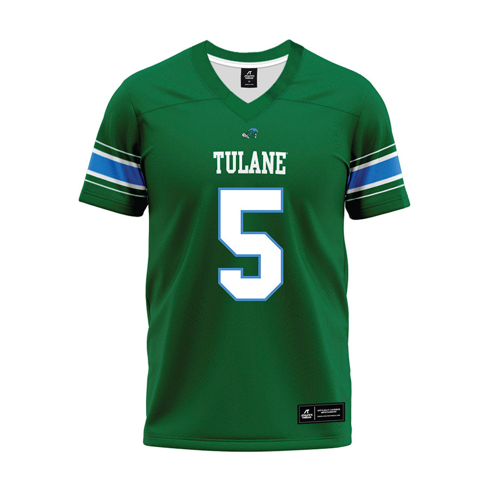 Tulane - NCAA Football : Harvey Dyson III - Green Premium Football Jersey-0