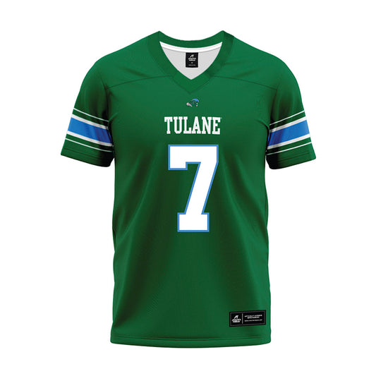 Tulane - NCAA Football : Michael Pratt - Green Premium Football Jersey