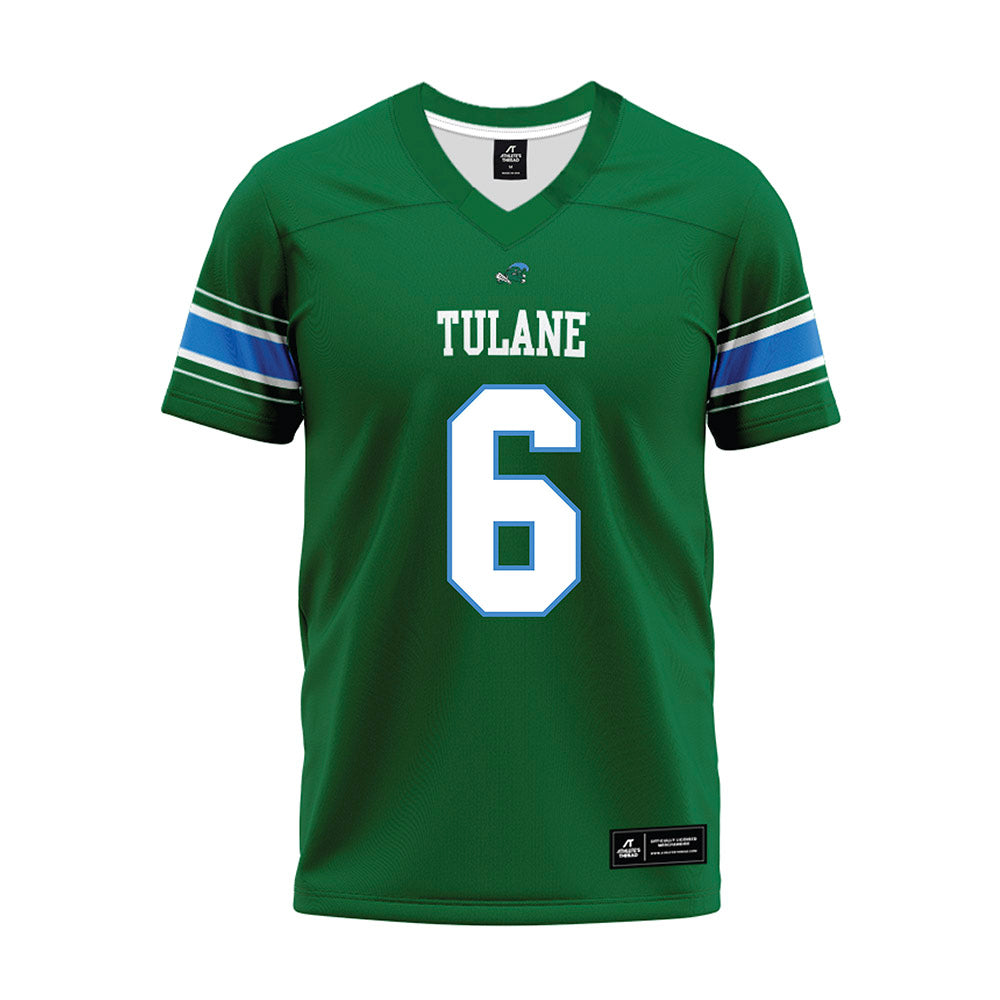 Tulane - NCAA Football : Shazz Preston - Green Premium Football Jersey