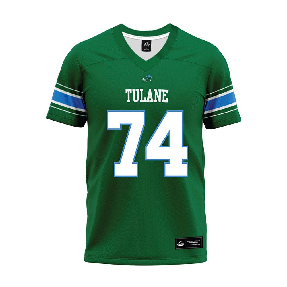Tulane - NCAA Football : Landry Cannon - Green Premium Football Jersey