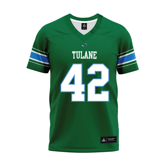 Tulane - NCAA Football : Makai Williams - Green Premium Football Jersey-0