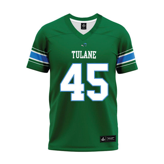Tulane - NCAA Football : Joshua Brantley - Green Premium Football Jersey-0