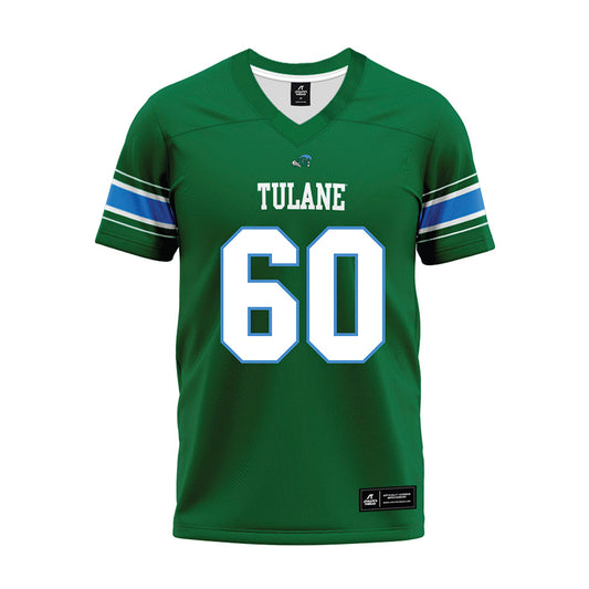 Tulane - NCAA Football : Jaxon Ducre - Green Premium Football Jersey-0