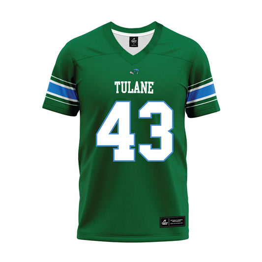 Tulane - NCAA Football : Grayson McPherson - Green Premium Football Jersey-0