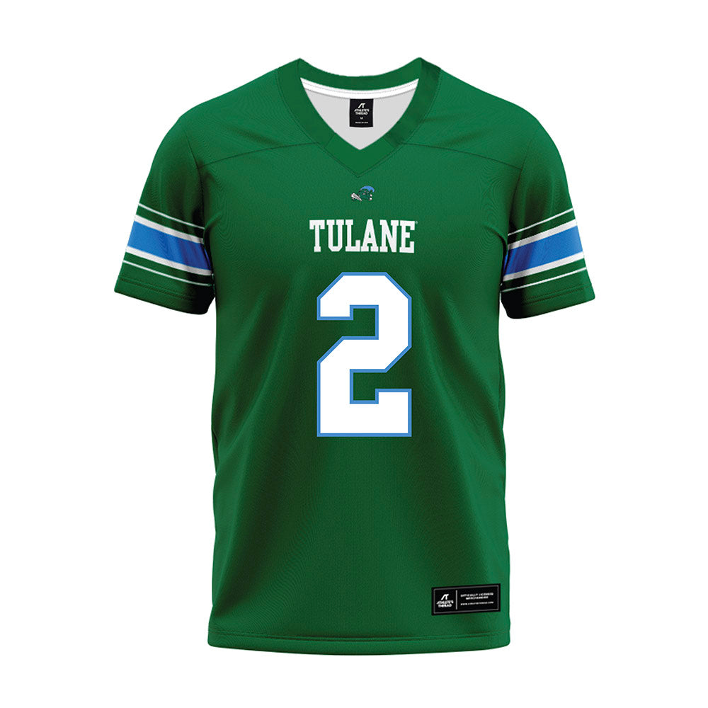 Tulane - NCAA Football : Dickson Agu - Green Premium Football Jersey-0