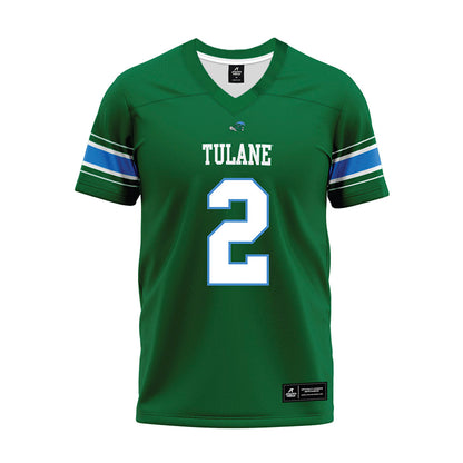 Tulane - NCAA Football : Dickson Agu - Green Premium Football Jersey-0