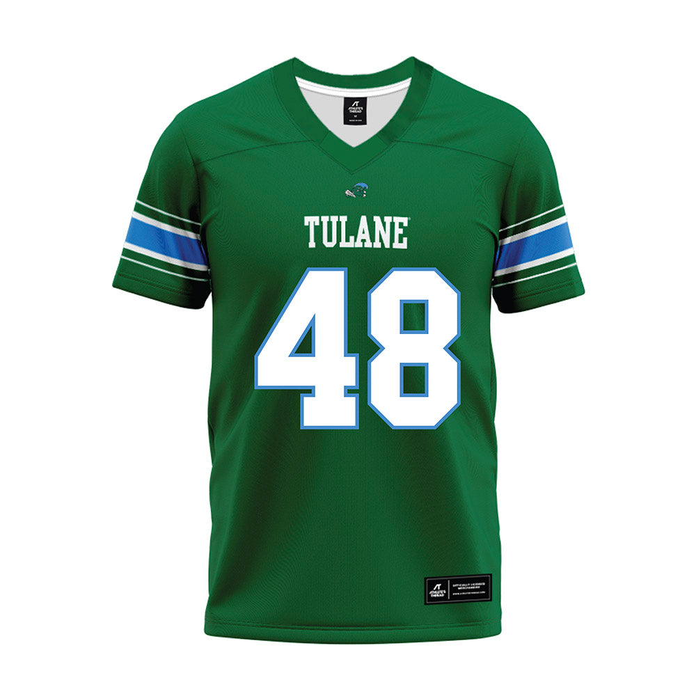Tulane - NCAA Football : Jahrie Garner - Green Premium Football Jersey-0