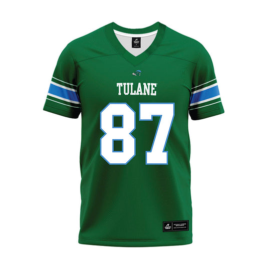 Tulane - NCAA Football : Cameron Roberts - Green Premium Football Jersey-0