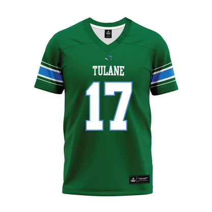Tulane - NCAA Football : Dallas Winner-Johnson - Green Premium Football Jersey-0