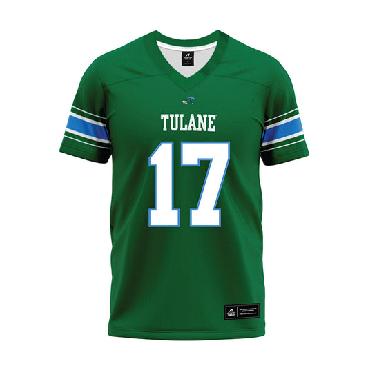 Tulane - NCAA Football : Dallas Winner-Johnson - Green Premium Football Jersey-0
