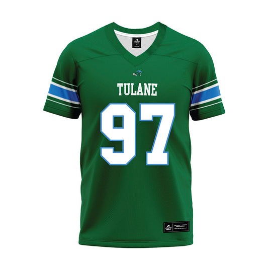 Tulane - NCAA Football : Nikolas Alston - Green Premium Football Jersey-0