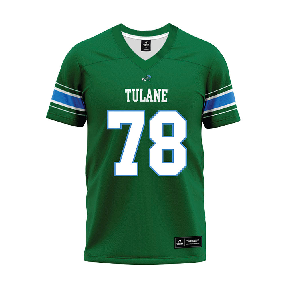 Tulane - NCAA Football : Reese Baker - Green Premium Football Jersey-0