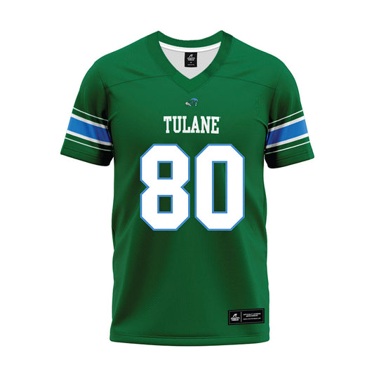 Tulane - NCAA Football : Oliver Mitchell - Green Premium Football Jersey-0