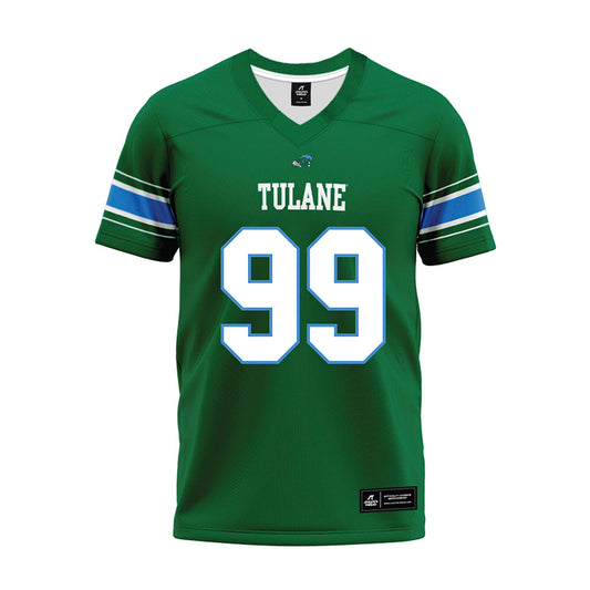 Tulane - NCAA Football : Joshua Lewis - Green Premium Football Jersey-0