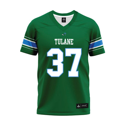 Tulane - NCAA Football : Harold Lawson - Green Premium Football Jersey-0