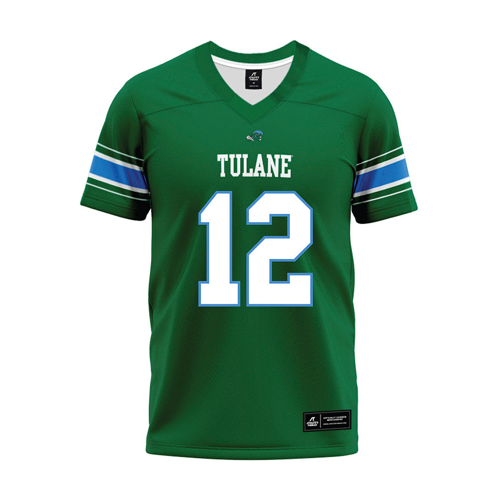 Tulane - NCAA Football : Kc Eziomume - Green Premium Football Jersey-0