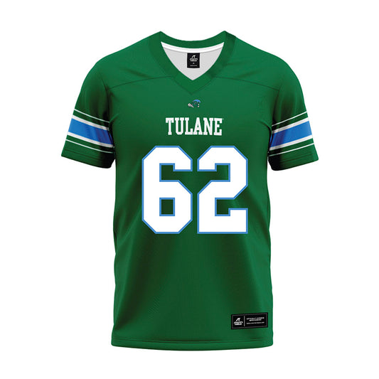 Tulane - NCAA Football : Aidan Parker - Green Premium Football Jersey-0