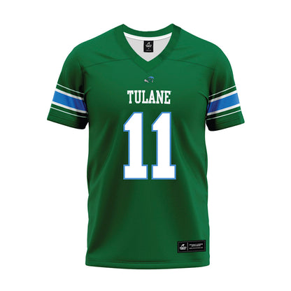 Tulane - NCAA Football : Ezaiah Shine - Green Premium Football Jersey-0