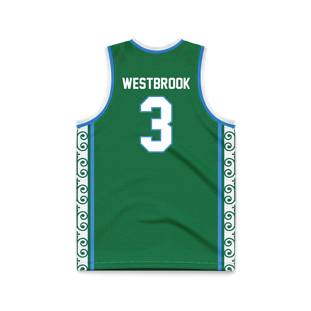 Tulane - NCAA Women's Basketball : Kianni Westbrook - Green Basketball Jersey-1