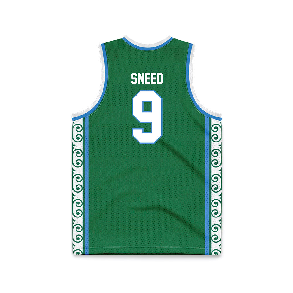 Tulane - NCAA Women's Basketball : Kendall Sneed - Green Basketball Jersey-1