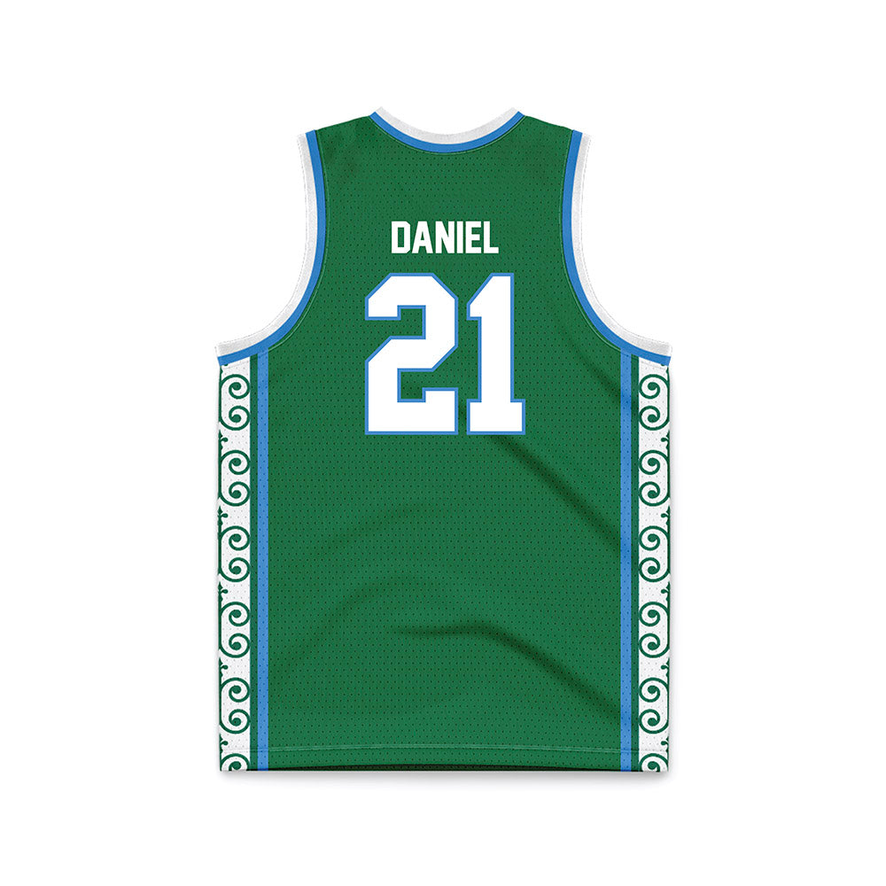 Tulane - NCAA Women's Basketball : Kanija Daniel - Green Basketball Jersey-1