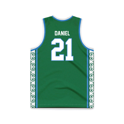 Tulane - NCAA Women's Basketball : Kanija Daniel - Green Basketball Jersey-1