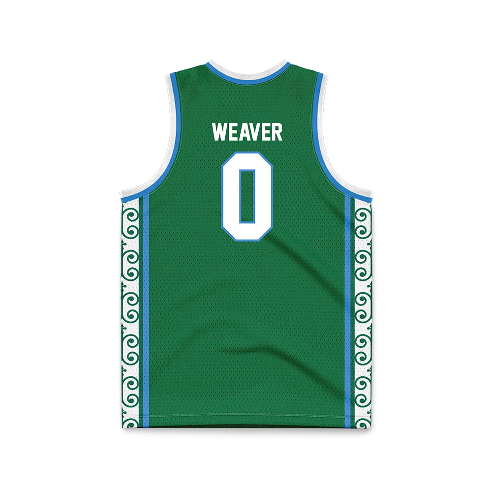 Tulane - NCAA Women's Basketball : Jordyn Weaver - Green Basketball Jersey-1