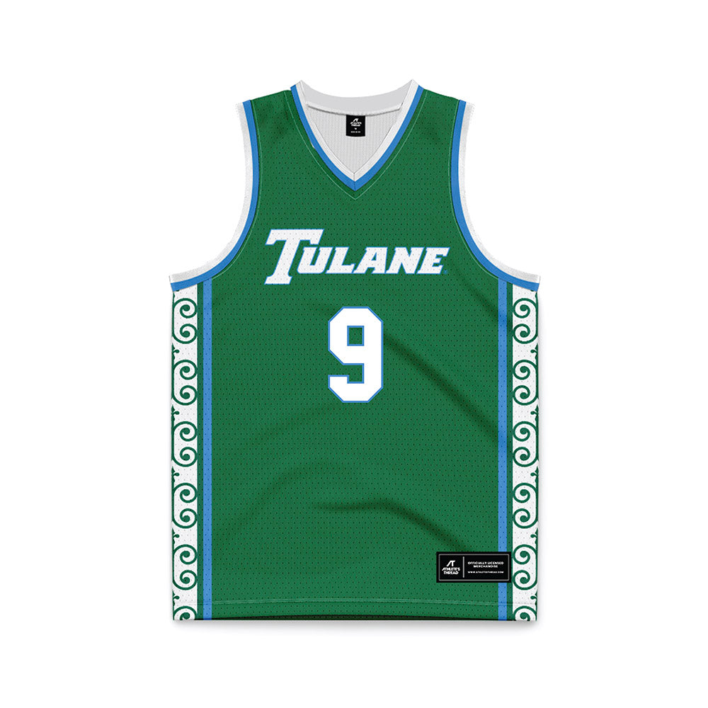 Tulane - NCAA Women's Basketball : Kendall Sneed - Green Basketball Jersey-0