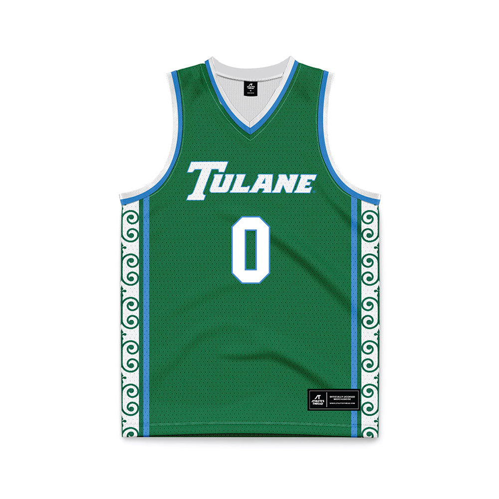 Tulane - NCAA Women's Basketball : Jordyn Weaver - Green Basketball Jersey-0