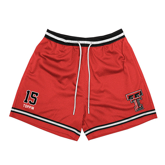 Texas Tech - NCAA Men's Basketball : JT Toppin - Shorts-0