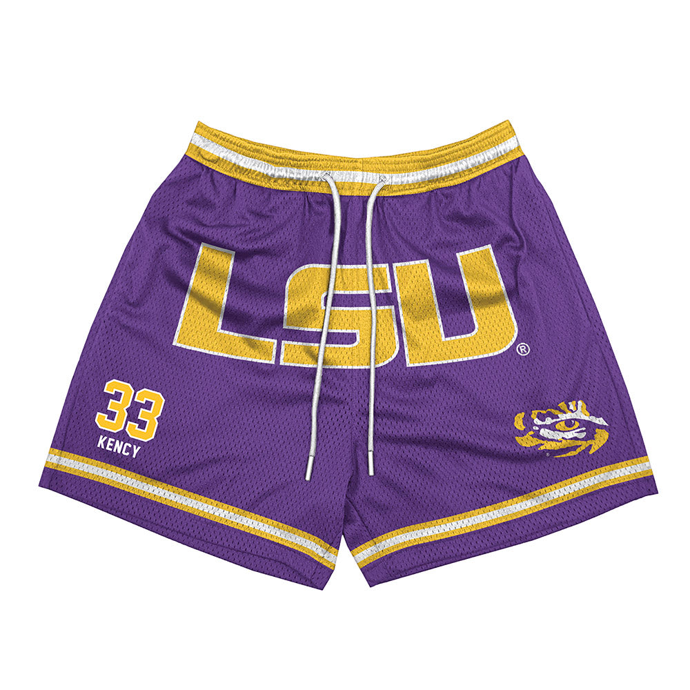 LSU - NCAA Football : David Kency - Shorts-0