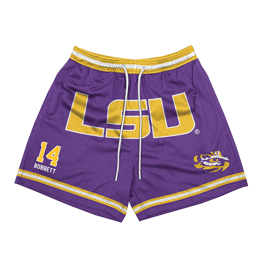 LSU - NCAA Men's Basketball : Jaden Bobbett - Shorts-0