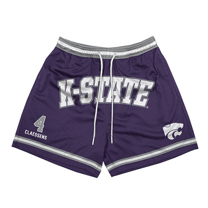 Kansas State - NCAA Women's Basketball : Nastja Claessens - Shorts-0
