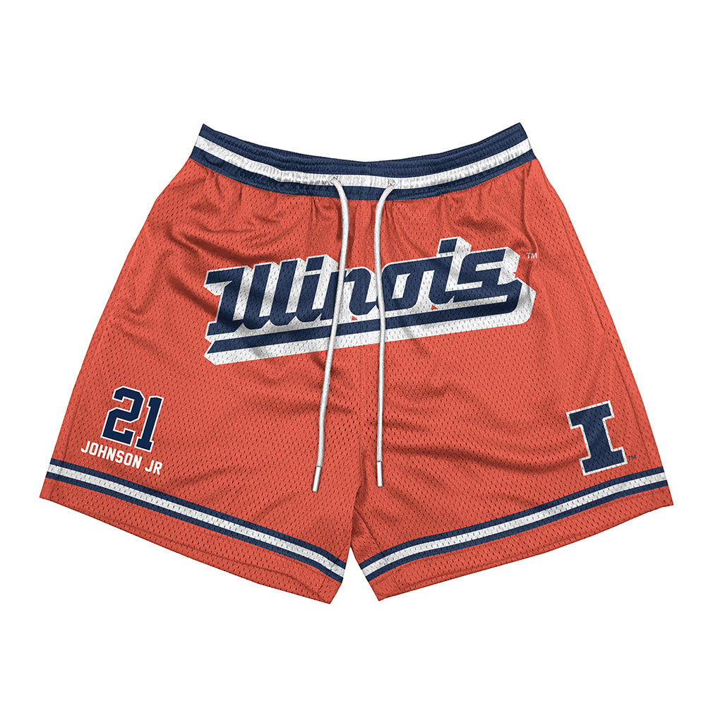 Illinois - NCAA Men's Basketball : Morez Johnson Jr - Shorts-0