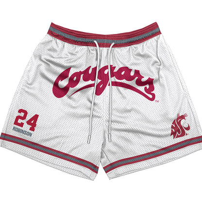 WSU - NCAA Men's Basketball : Dominik Robinson - Shorts-0