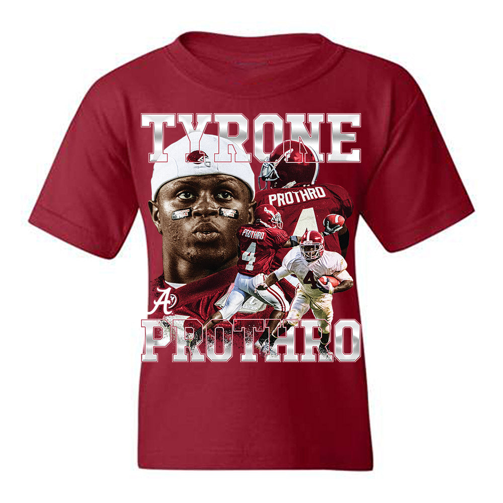 Alabama - Football Alumni : Tyrone Prothro - Player Collage Youth T-Shirt