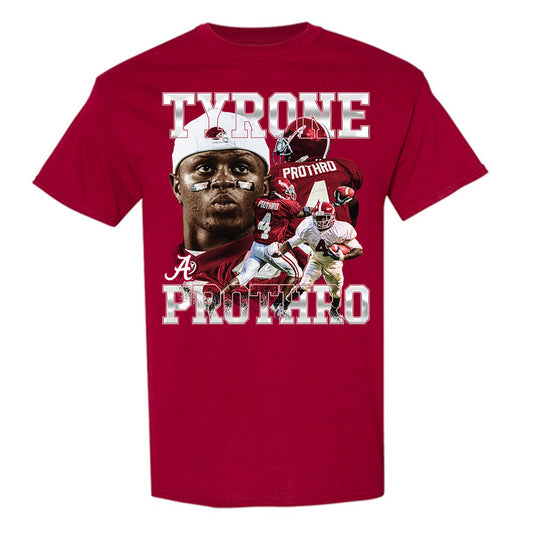 Alabama - Football Alumni : Tyrone Prothro - Player Collage T-Shirt