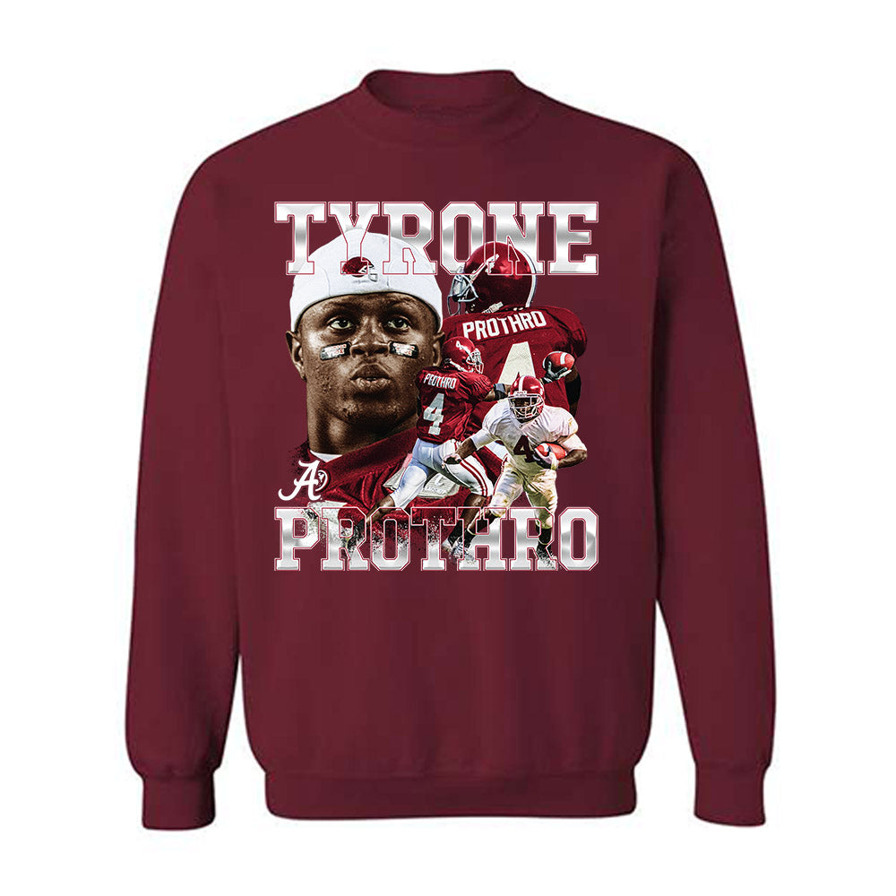 Alabama - Football Alumni : Tyrone Prothro - Player Collage Crewneck Sweatshirt