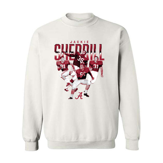 Alabama - Football Alumni : Jackie Sherrill - Player Collage Crewneck Sweatshirt