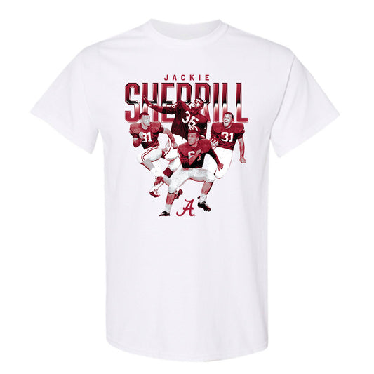 Alabama - Football Alumni : Jackie Sherrill - Player Collage T-Shirt