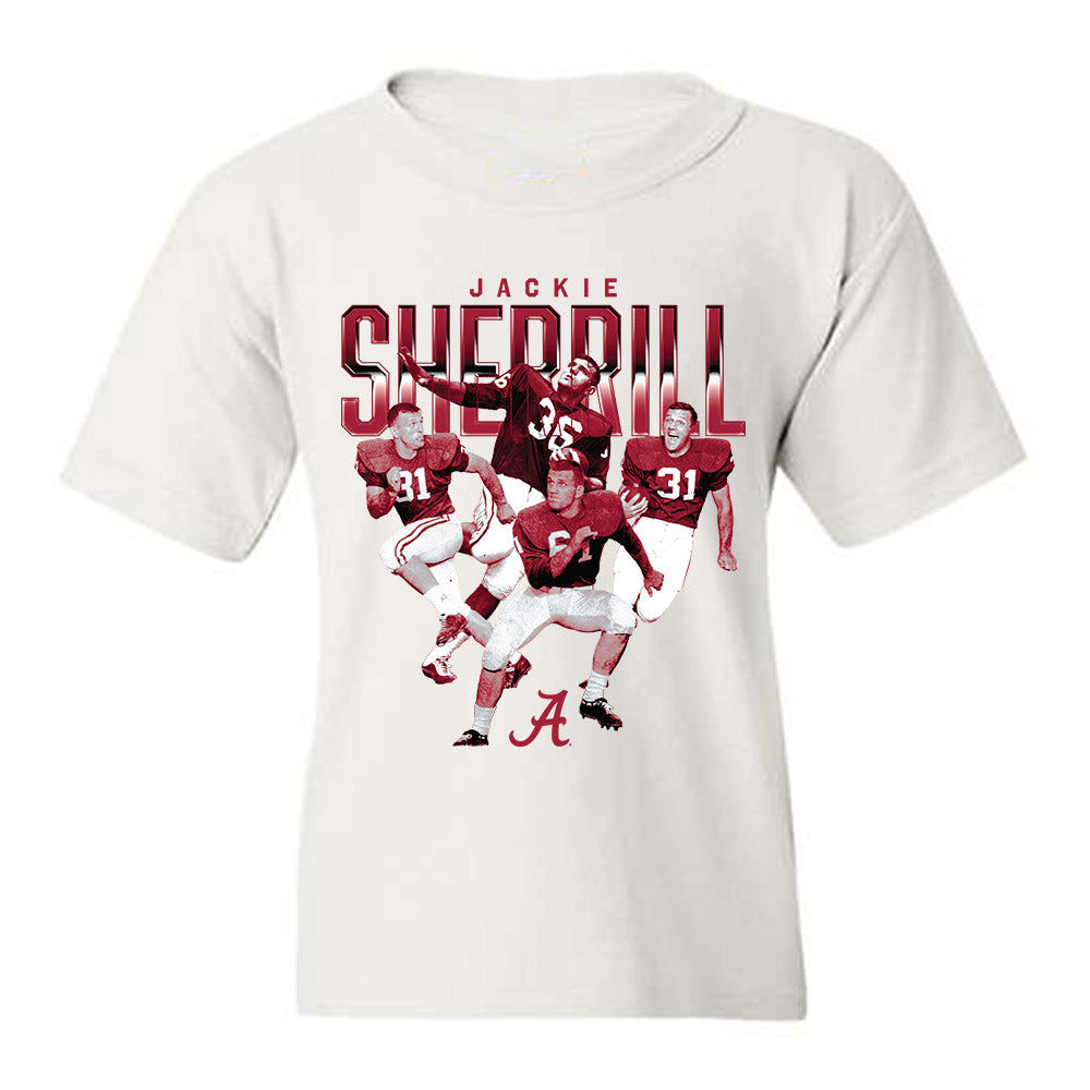 Alabama - Football Alumni : Jackie Sherrill - Player Collage Youth T-Shirt