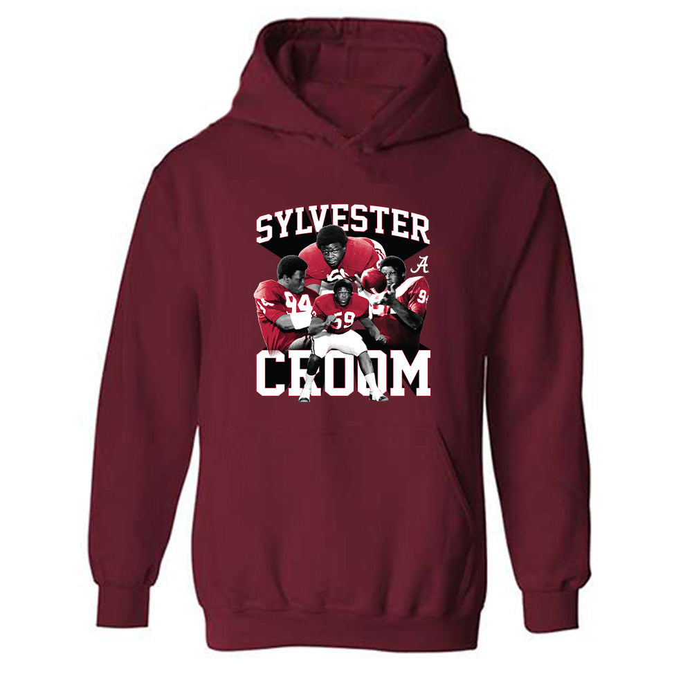 Alabama - Football Alumni : Sylvester Croom - Player Collage Hooded Sweatshirt