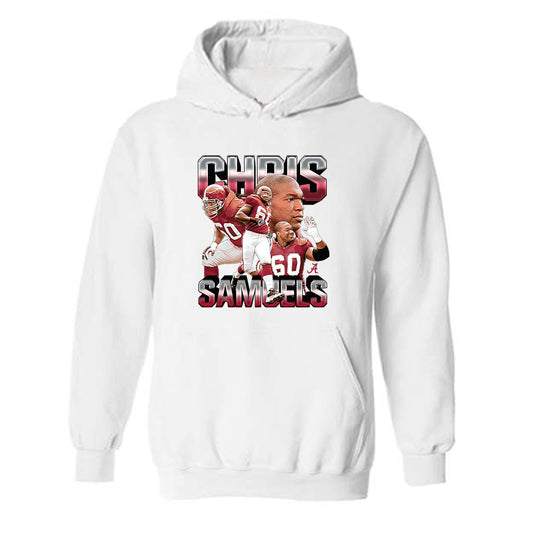 Alabama - Football Alumni : Chris Samuels - Player Collage Hooded Sweatshirt