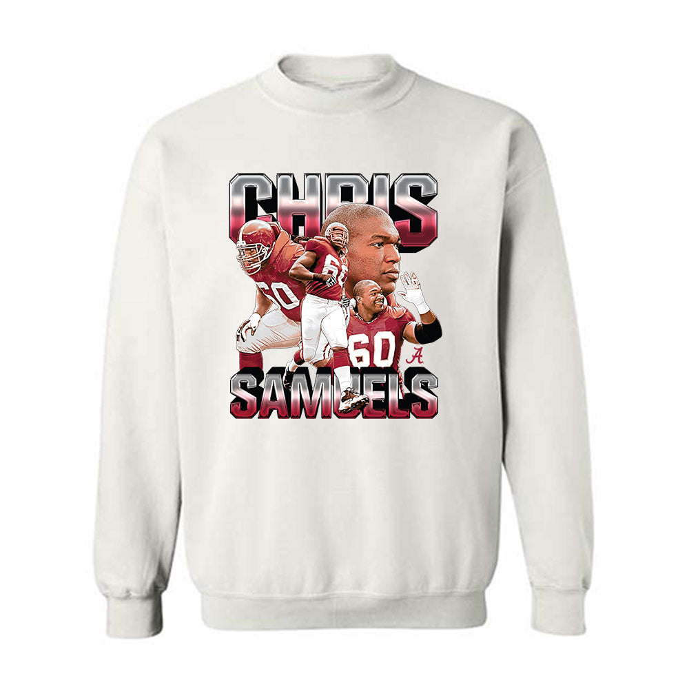 Alabama - Football Alumni : Chris Samuels - Player Collage Crewneck Sweatshirt