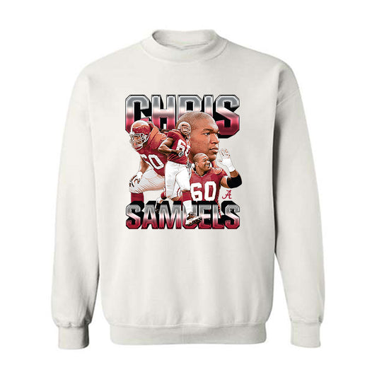 Alabama - Football Alumni : Chris Samuels - Player Collage Crewneck Sweatshirt