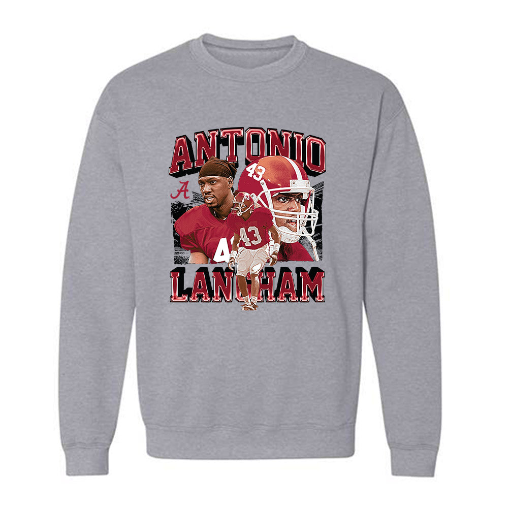 Alabama - Football Alumni : Antonio Langham - Player Collage Crewneck Sweatshirt