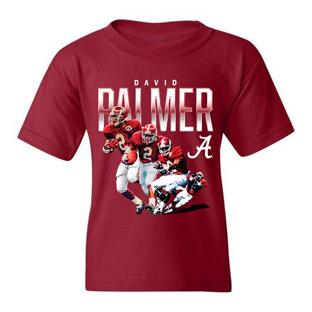 Alabama - Football Alumni : David Palmer - Player Collage Youth T-Shirt